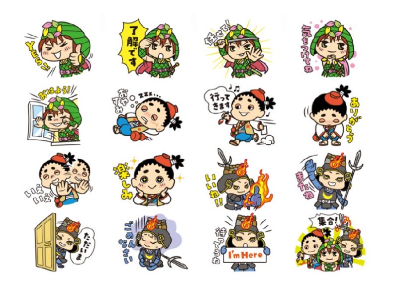 西播磨の山城イメージキャラクター「西播磨の山城３兄弟」LINEスタンプ販売中！